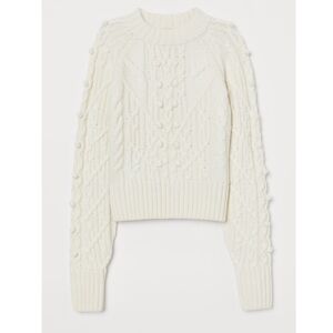 H&M Cable-knit Wool-blend Sweater
